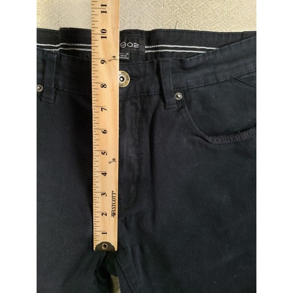 WT02 Jeans Mens 34×30 Black Denim Mid Rise Straight Wide Leg Gurnge Outdoor - Picture 6 of 9